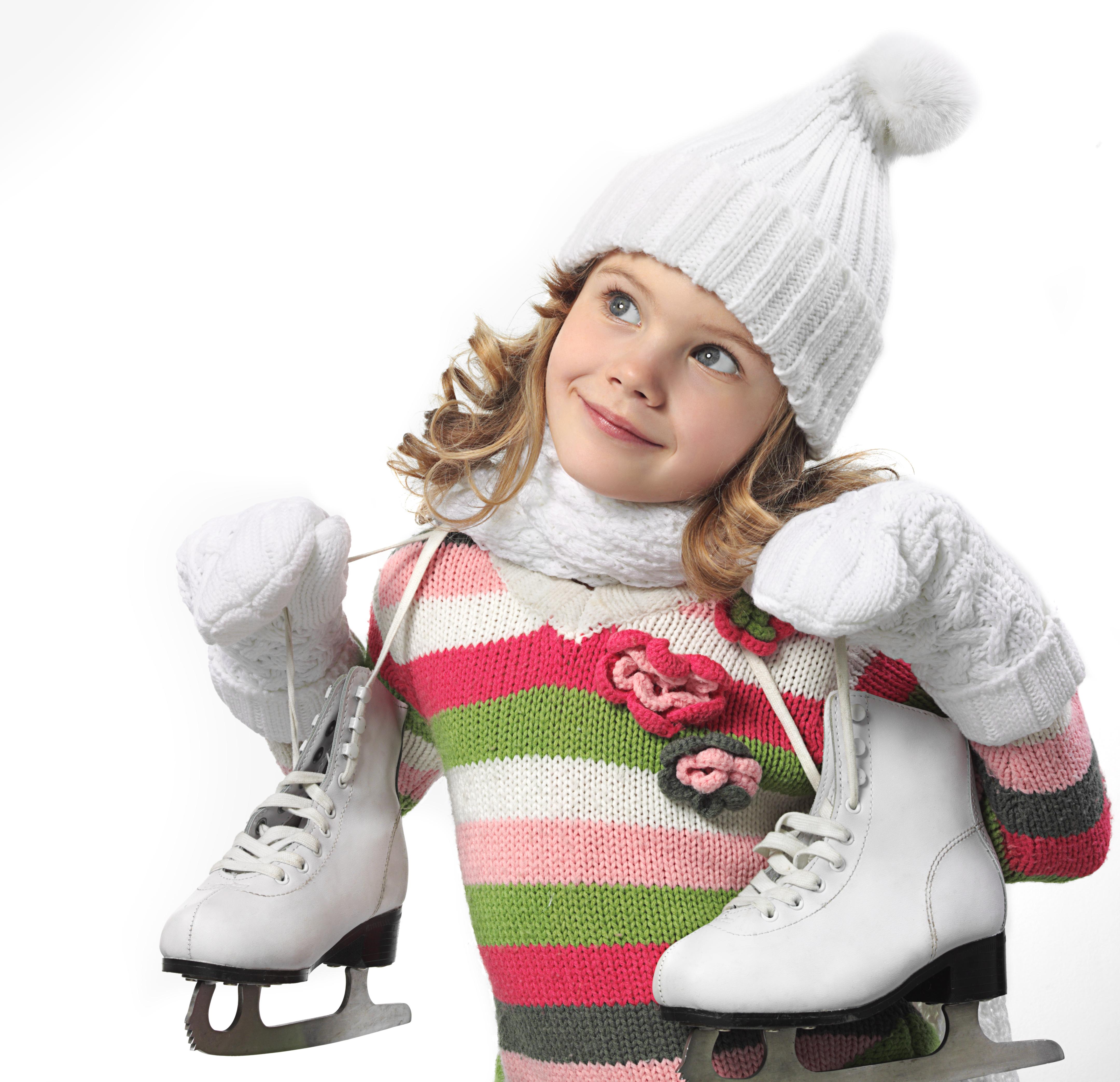 Little Girl with ice skates